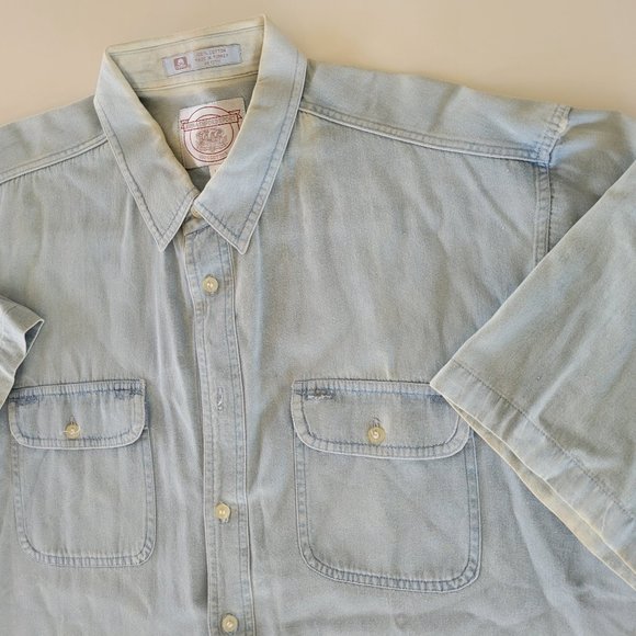 Vtg John Ashford Sport Button Down Mens Sz L - Picture 8 of 15